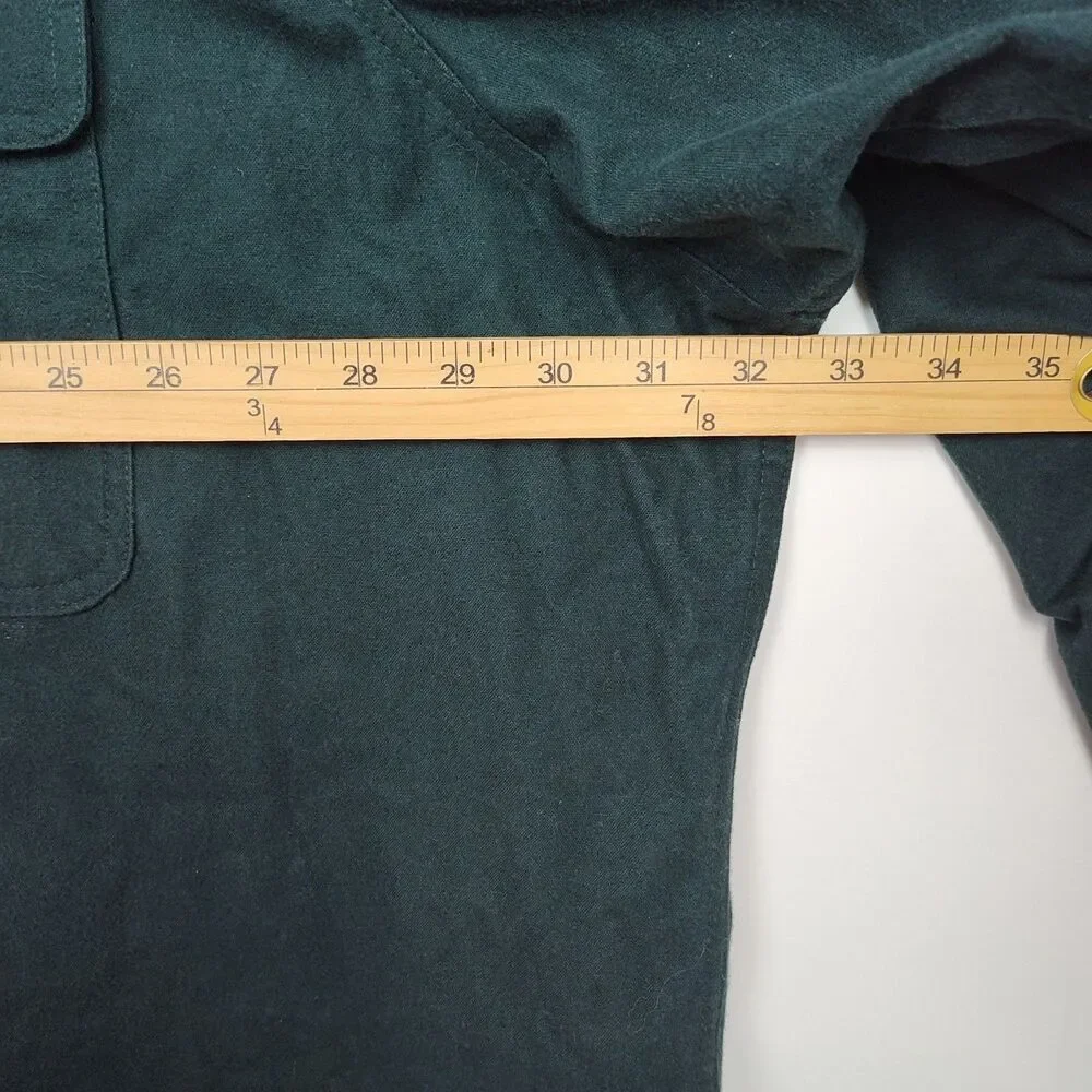 RedHead Button-Up Shirt Men's 4XL Green Heavy Long Sleeves Collared Pockets - Picture 4 of 9